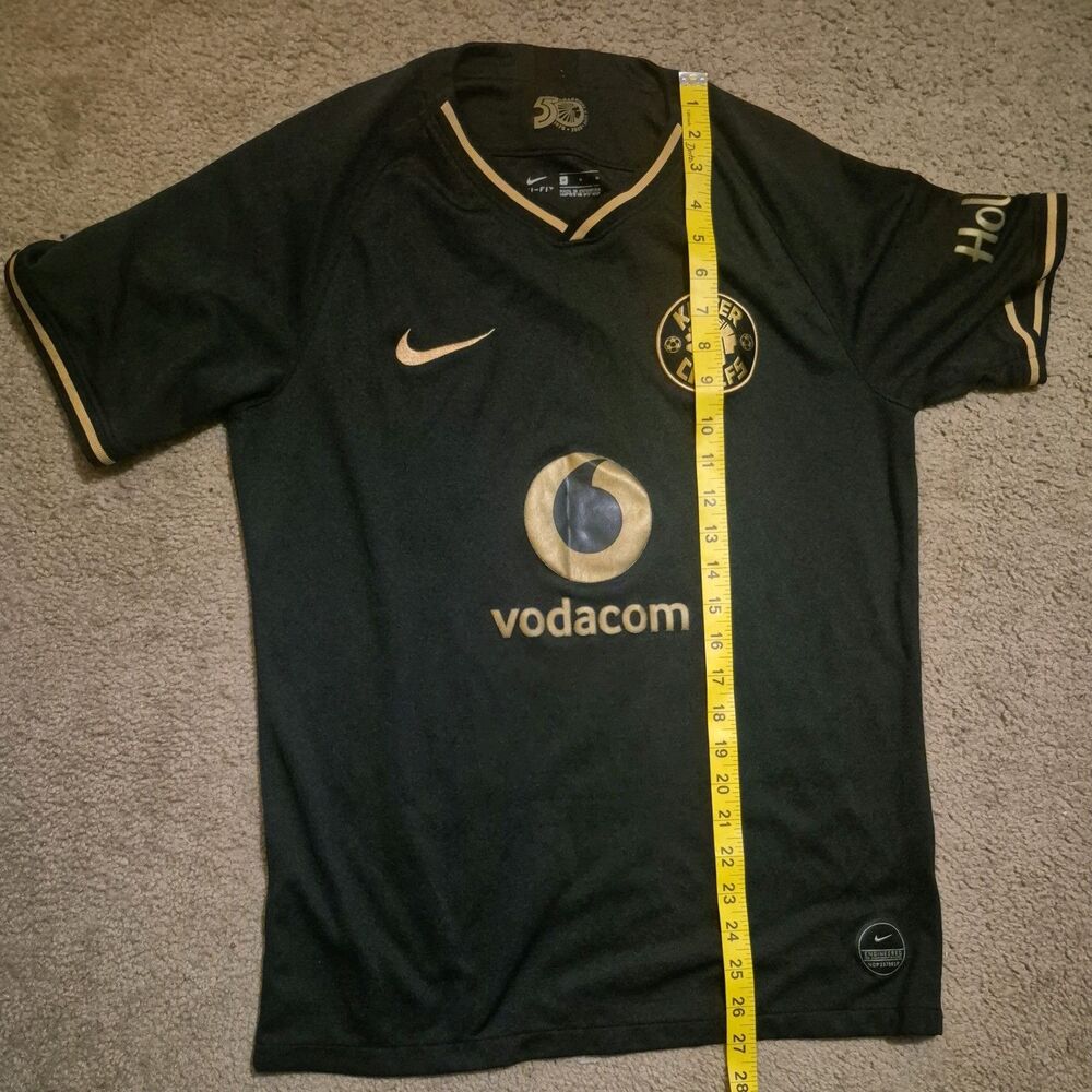Kaizer Chiefs Jersey Mens Medium Black Gold South Africa 2019/2020 Third Kit - Picture 7 of 9